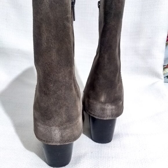 Vince Camuto Women's Alolison Leather Cuffed Boots sz 9.5 Tobacco - Picture 11 of 16